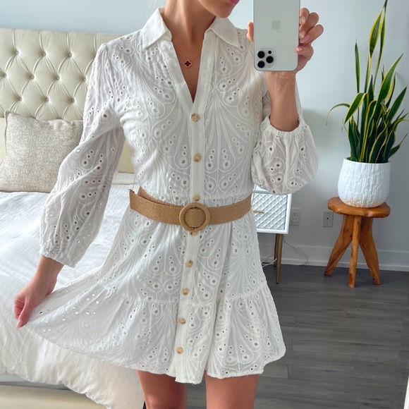 Mango Cotton Crochet Dress - Picture 4 of 7